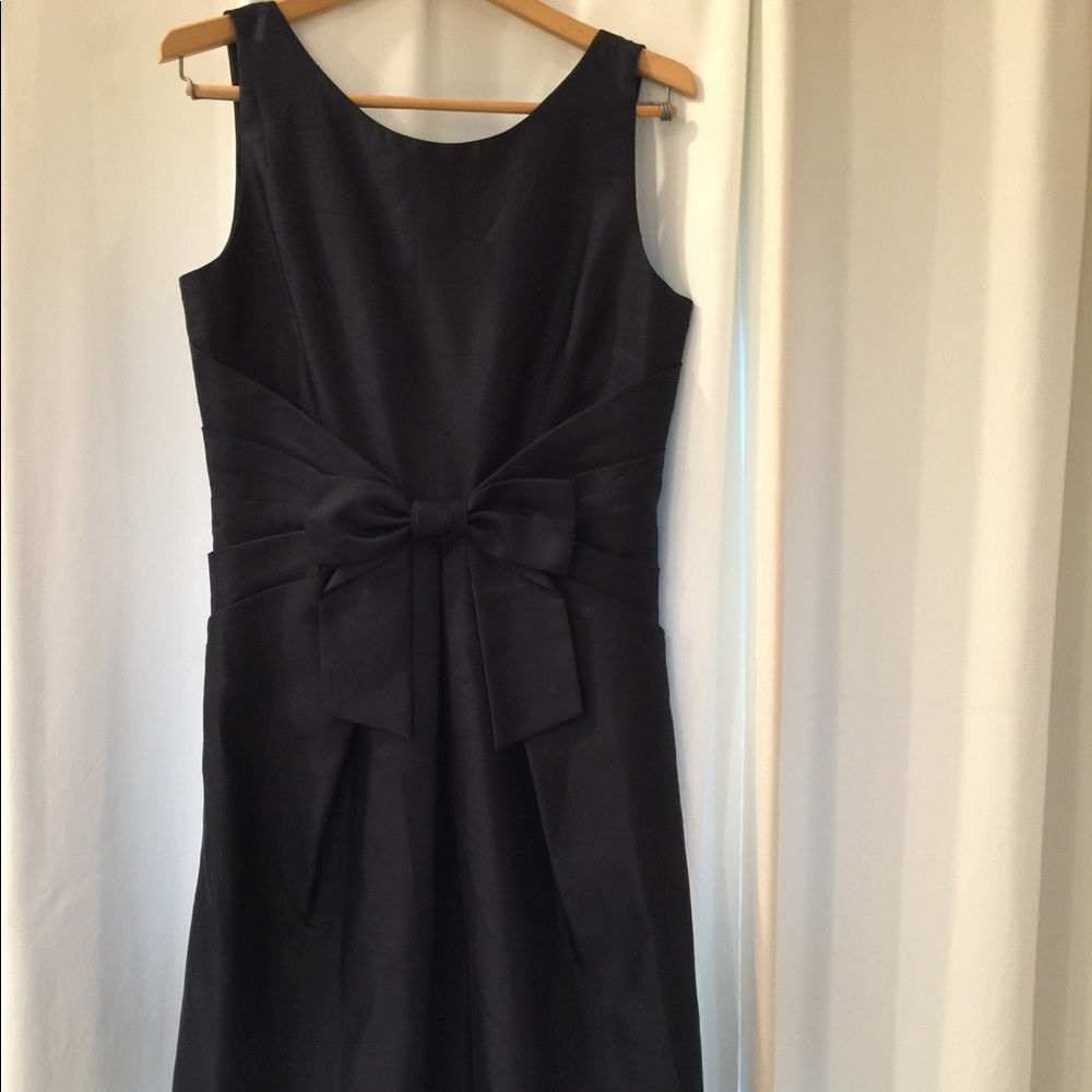 Kate Spade "Jillian" navy bow dress.